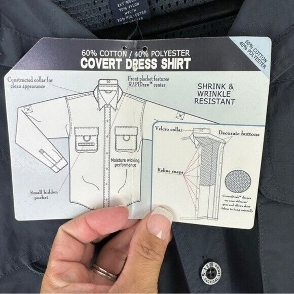 5.11 TACTICAL WOMENS TACLITE Convertible PRO LONG SLEEVE SHIRT size Large - Picture 6 of 10